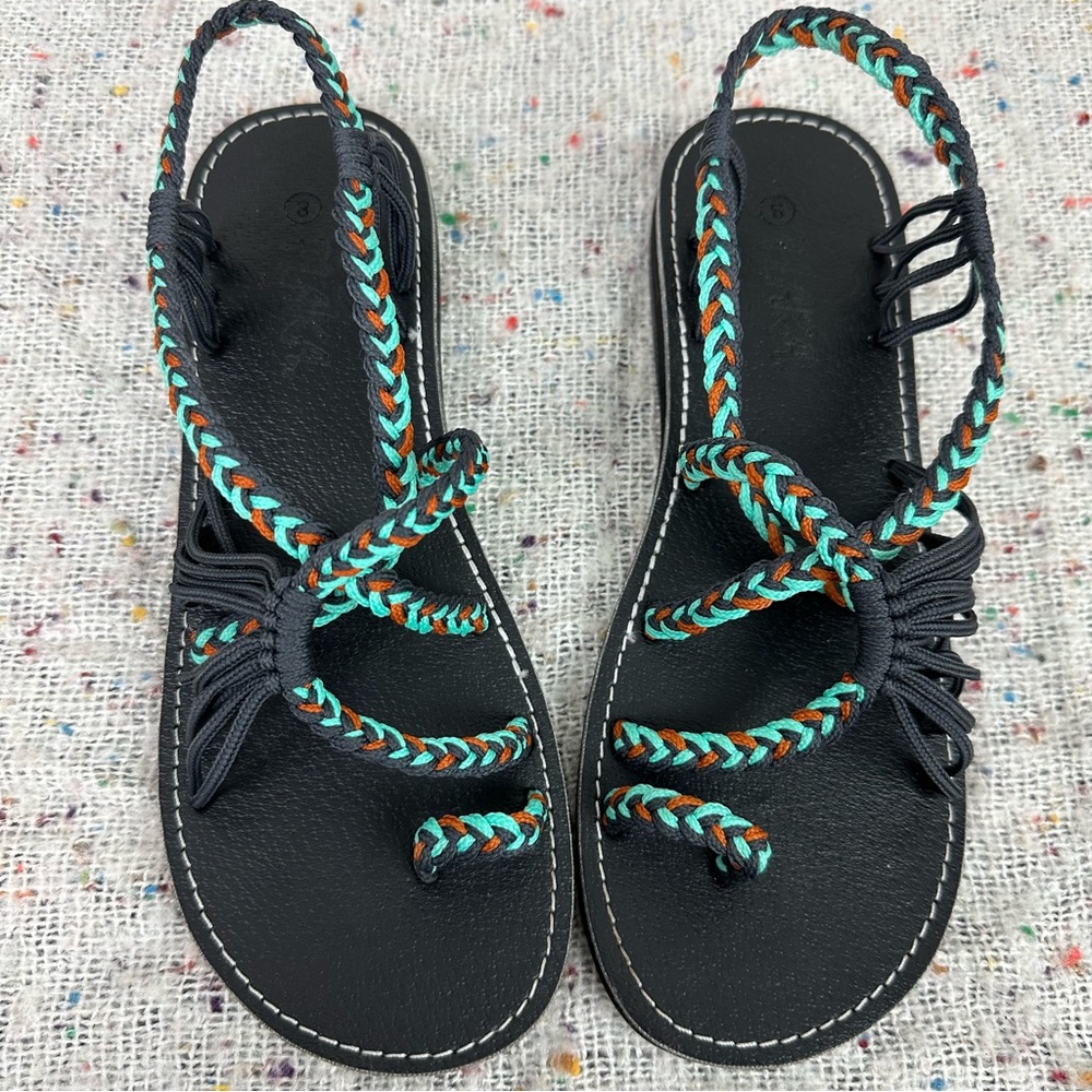 Plaka | Multicolored Rope Sandal - Picture 4 of 9
